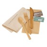 Bamboo cutlery kit 6/1 16 cm
