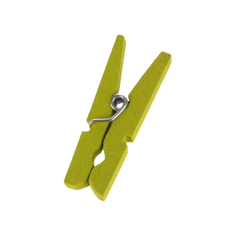 Green clothespin