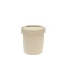 Bamboo paper lid for 360 ml soup pot