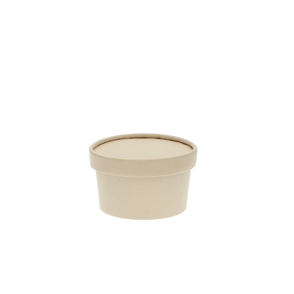 Bamboo paper lid for 250 ml bowl
