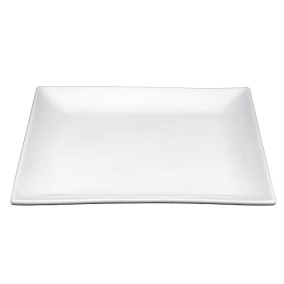 White square plate 32 cm
