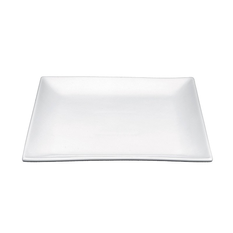 White square plate 32 cm