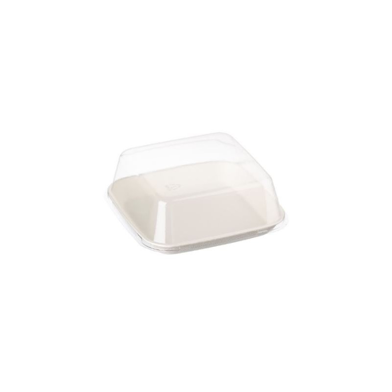 RPET lid for square plate 13 cm