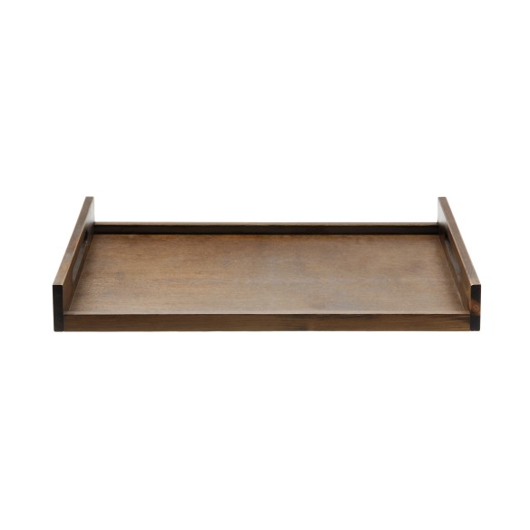 Brown tray with handles 60 cm