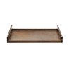 Brown tray with handles 60 cm